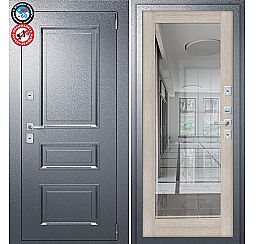 Дверь входная металлическая «Porta T4 403/П15» Букле Графит/Cappuccino Veralinga