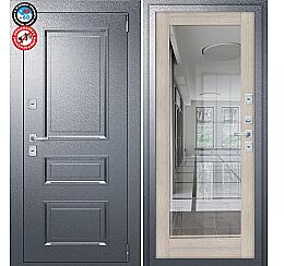 Дверь входная металлическая «Porta T4 403/П15» Букле Графит/Cappuccino Veralinga