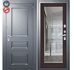 Дверь входная металлическая «Porta T4 403/П15» Букле Графит/Wenge Veralinga