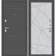Дверь входная металлическая «Porta R-2 104/15» Антик серебро/Snow Art