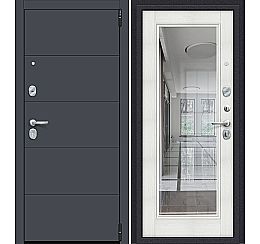 Дверь входная металлическая «Porta R-3 4/П61» Graphite Pro/Bianco Veralinga