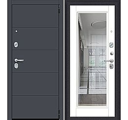 Дверь входная металлическая «Porta R-3 4/П61» Graphite Pro/Super White