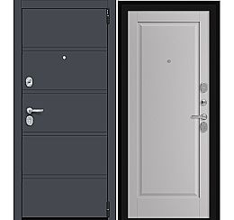Дверь входная металлическая «Porta R-3 8/П1» Graphite Pro/Nardo Grey