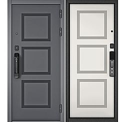 Дверь входная City Smart PP 192 Сsmart/192 Оскуро/Белый софт