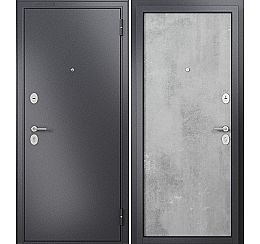 Дверь входная Family Mass MP M-100 Графит букле/Бетон серый