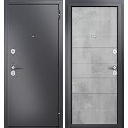 Дверь входная Family Mass MP M-135 Графит букле/Бетон серый