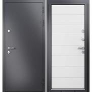 Дверь входная Termo Standart MP 10T-135 Графит букле (порог)/Белый софт