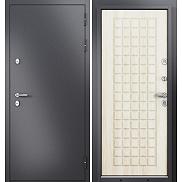 Дверь входная Termo Standart MP 10T-112 Графит букле (порог)/Дуб крем