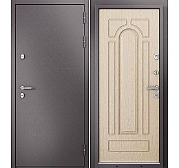 Дверь входная Termo Standart MP 10T-102 Шоколад букле (порог)/Светлый венге