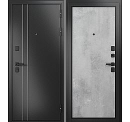 Дверь входная Trust Mass MP 9S-100 Антрацит букле/D-5 Бетон серый