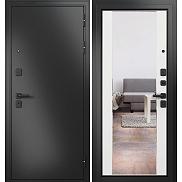 Дверь входная Trust Mass MP 9S-164 Антрацит букле/Белый ларче mirror