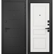 Дверь входная Trust Mass MP 9SD-2 Черный муар металлик/R-6 Белый ларче