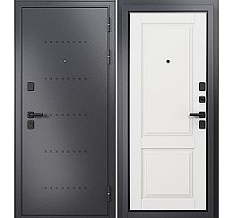 Дверь входная Trust Mass MP 9SD-1 Графит букле/R-6 Белый софт