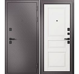 Дверь входная Trust Mass MP 9SD-2 Шоколад букле/Белый софт