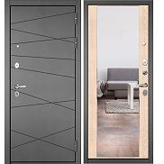 Дверь входная Trust Mass PP 9S-130/9S-164 Бетон серый/Дуб крем mirror