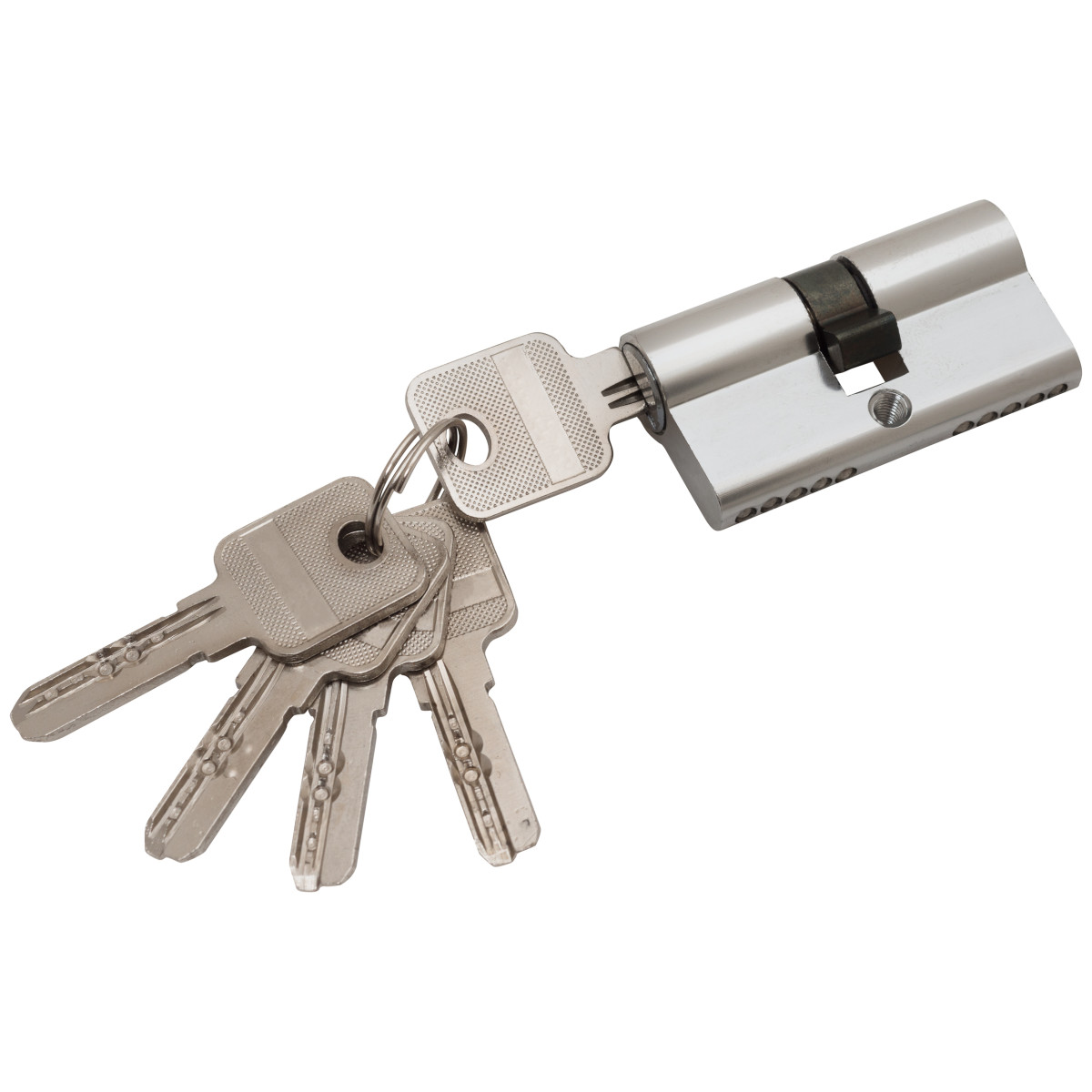 Цилиндр ключ/ключ Bravo AЕK-60-30/30 C Хром (алюм., 5 ключей)