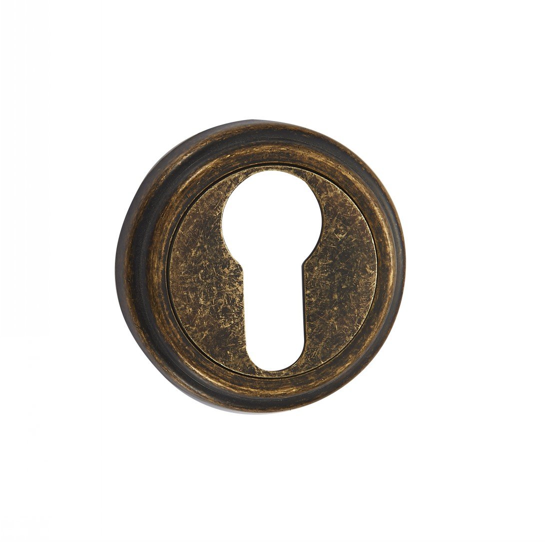 Накладка цилиндровая на круглой розетке Vantage ET03BR состаренная бронза