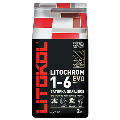 LITOCHROM 1-6 EVO LE.110 Стальной серый 2kg,Al.bag