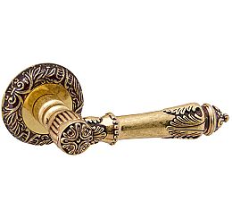 Ручка раздельная для входной и межкомнатной двери «IMPERIA SM RB-10» Французское золото