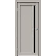Дверь межкомнатная "Concept-604" Шелл грей, стекло Лакобель черное