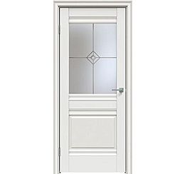 Дверь межкомнатная "Concept-626" Белоснежно матовый стекло Стелла