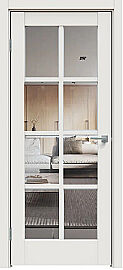 Дверь межкомнатная "Concept-636" Белоснежно матовый стекло Прозрачное