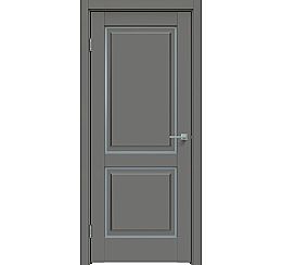Дверь межкомнатная "Concept-652" Медиум грей, стекло Сатинато белое