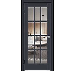 Дверь межкомнатная "Design-642" Дарк блю стекло Прозрачное