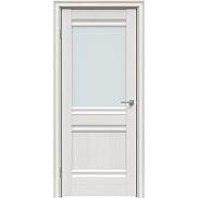 Дверь межкомнатная "Future-593" Дуб Серена светло-серый, стекло Сатинат белый