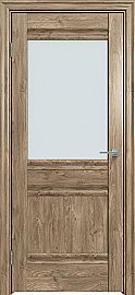 Дверь межкомнатная "Future-593" Дуб Винчестер трюфель, стекло Сатинат белый