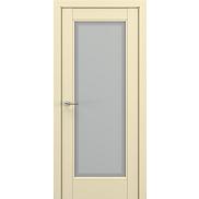 Дверь межкомнатная «Неаполь В5» Матовый кремовый остекление Сатинато