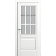 Дверь межкомнатная «Венеция АК В4» Белый матовый остекление Сатинато