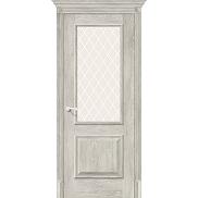 Дверь межкомнатная из эко шпона «Классико-13» Chalet Provence остекление художественное