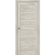 Дверь межкомнатная из эко шпона "Легно-22" Chalet Provence остекление Сатинато белое
