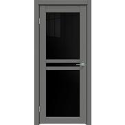 Дверь межкомнатная "Concept-506" Медиум грей стекло  Лакобель чёрное