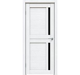 Дверь межкомнатная "Concept-562" Дуб Серена белый кристалл стекло лакобель черное