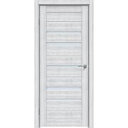 Дверь межкомнатная "Future-582" Дуб патина серый, стекло Сатинато белое