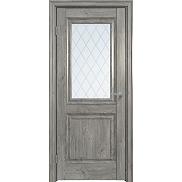 Дверь межкомнатная "Future-587" Дуб винчестер серый, стекло Ромб
