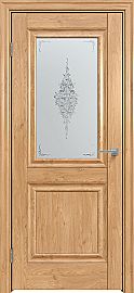 Дверь межкомнатная "Future-587" Дуб Винчестер светлый, стекло Сатин белый лак прозрачный