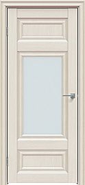 Дверь межкомнатная "Future-589" Дуб Серена керамика, стекло Сатинат белый