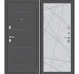 Дверь входная металлическая «Porta R-2 104/15» Антик серебро/Snow Art