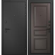 Дверь входная Trust Mass MP 9SD-2 Черный муар металлик/Шоколад ларче